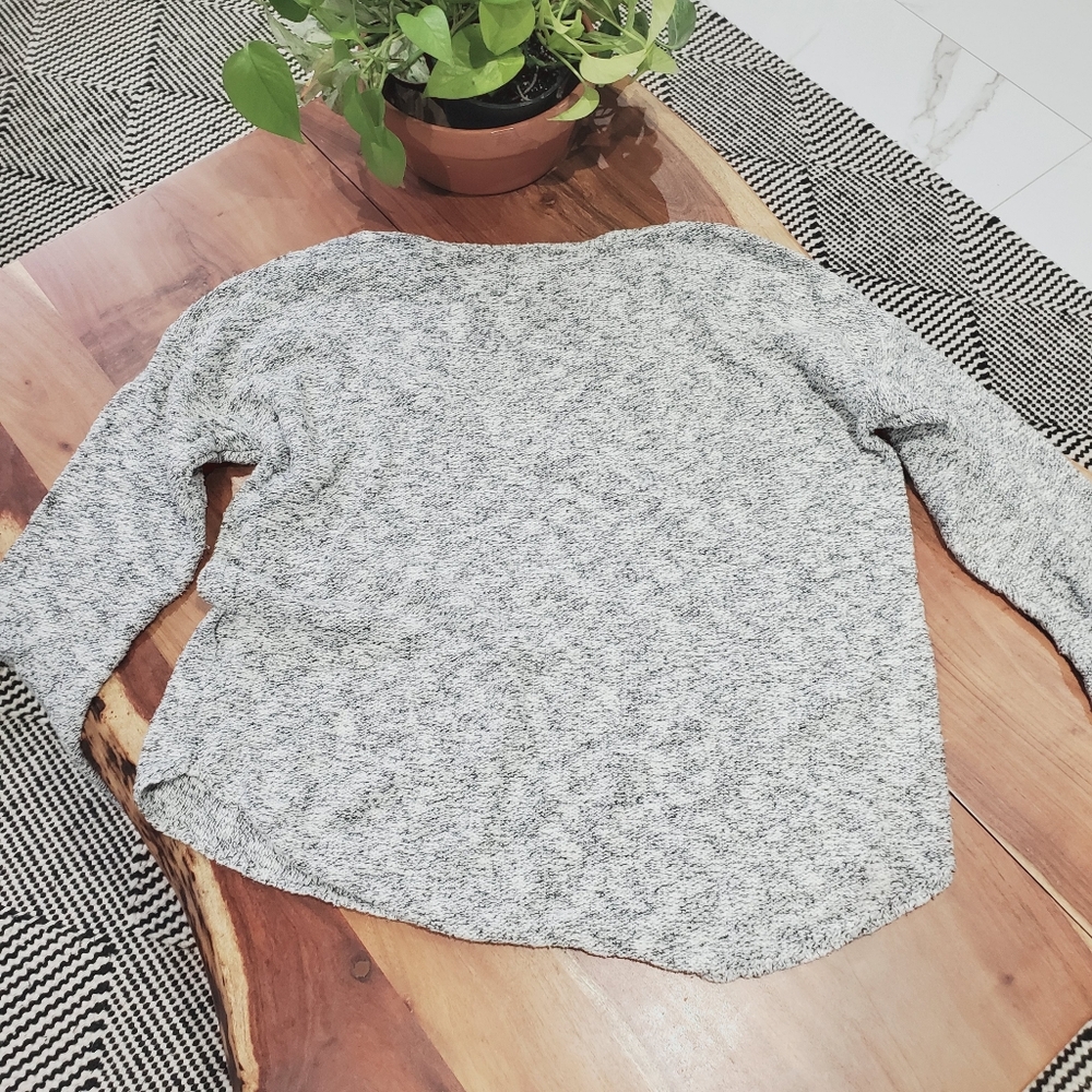 Banana Republic Italian Marl Heathered Boat Neck Raglan Knit Top - Picture 8 of 11